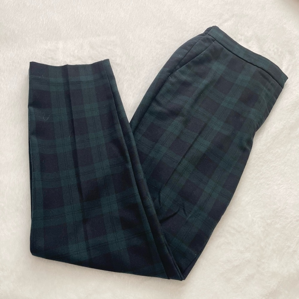 ZARA BASIC 💚💙 Blue / Green PLAID Pants